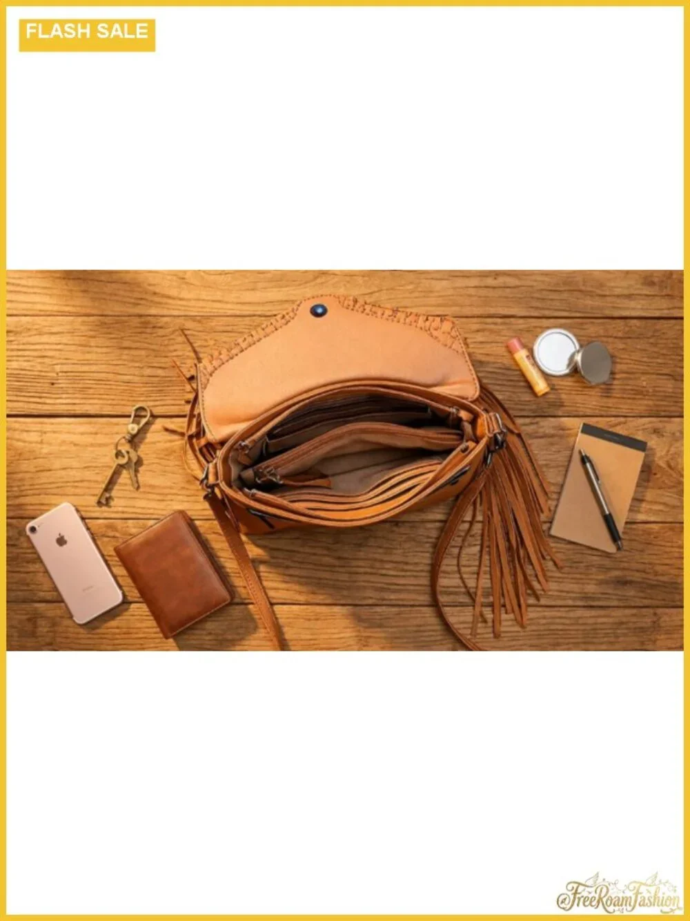 Vintage Fringe Hobo Bag Women Vegan Leather Tassel Crossbody Purse Hippie